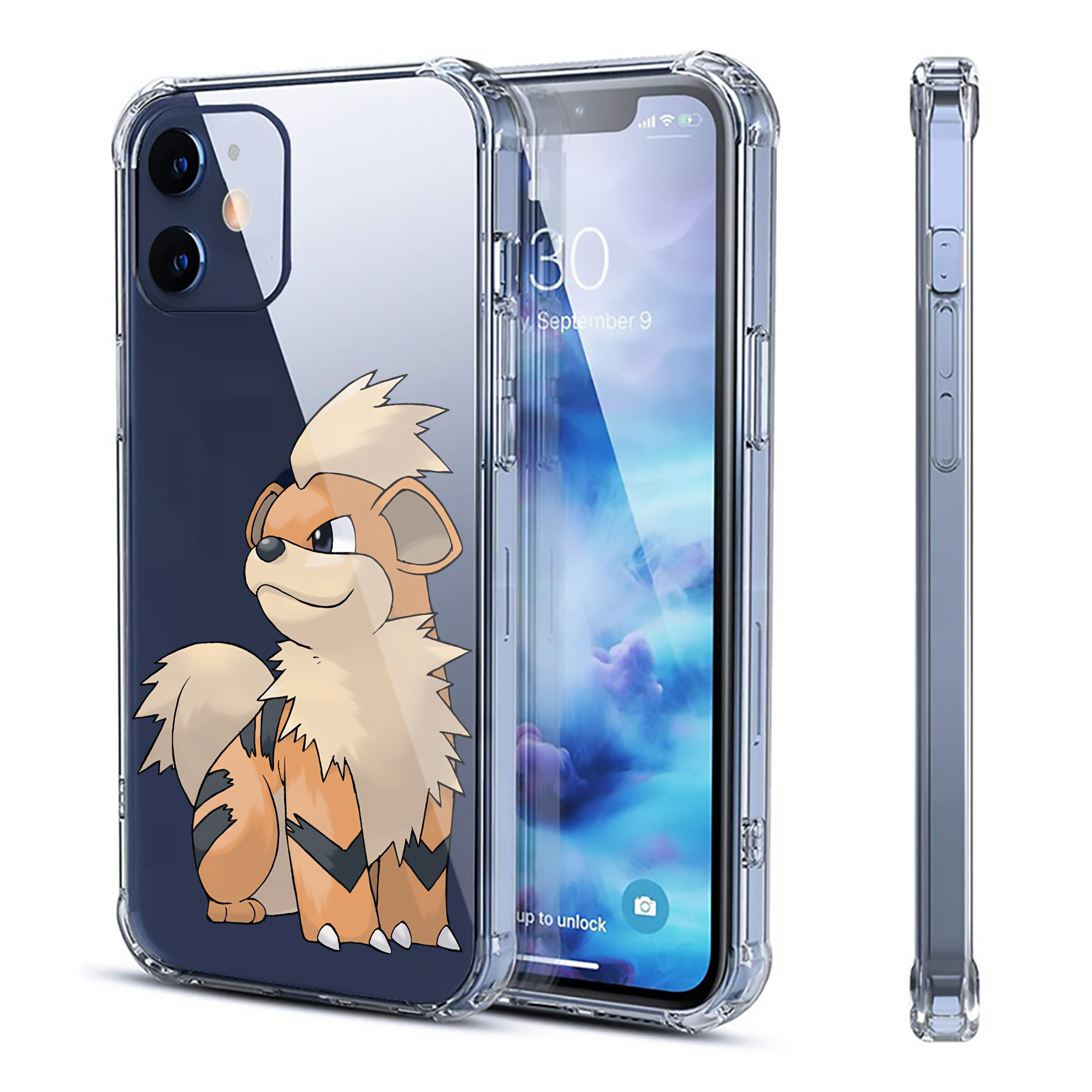 （画像用） ポケットモンスター Pokémon 【iPhone 12シリーズ対応】透明スマホケース（クリアソフトケース）